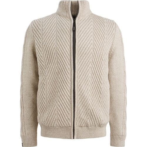 Vest Vanguard Vest Structuur Wol Blend Beige