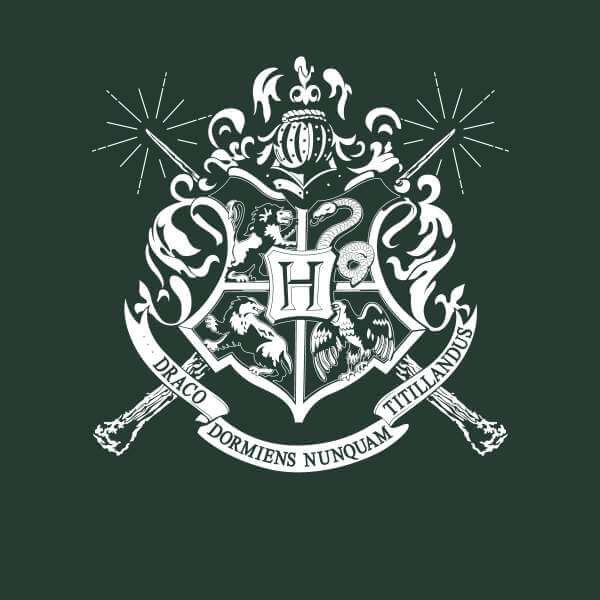 Harry Potter Hogwarts House Crest Men's T-Shirt - Green - L