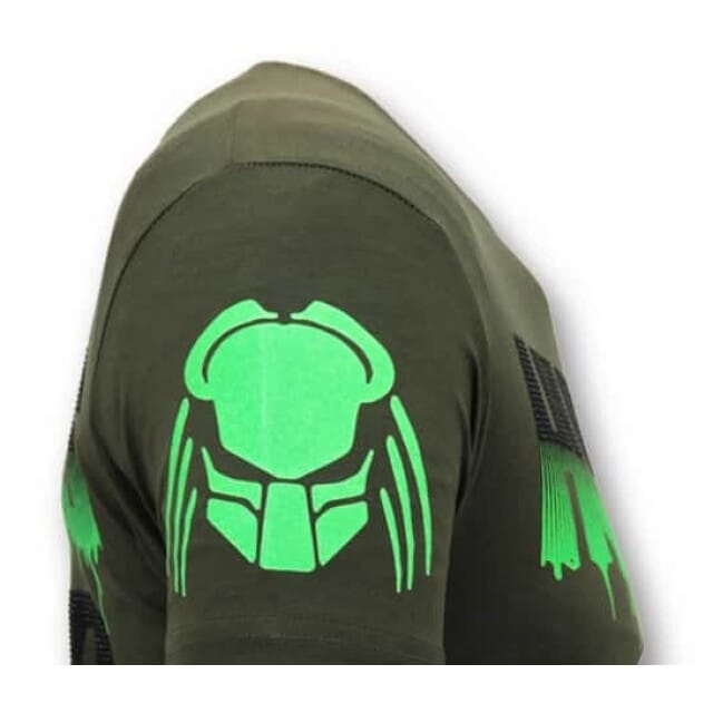 Stoere Heren T-shirt - Predator Hunter - Groen