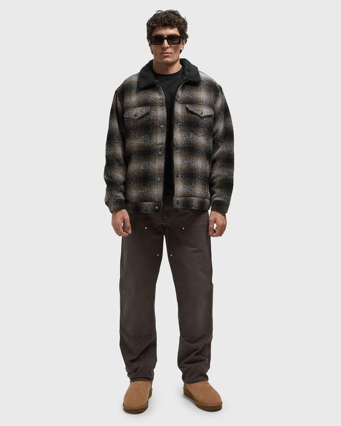 RELAXED FIT PLAID TR