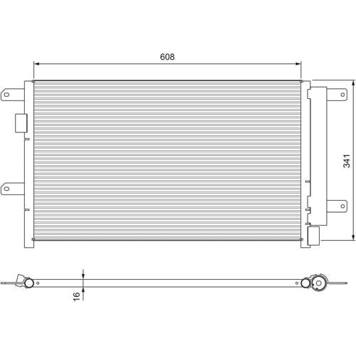 Condensor, airconditioning NIEUW DEEL VALEO 815089