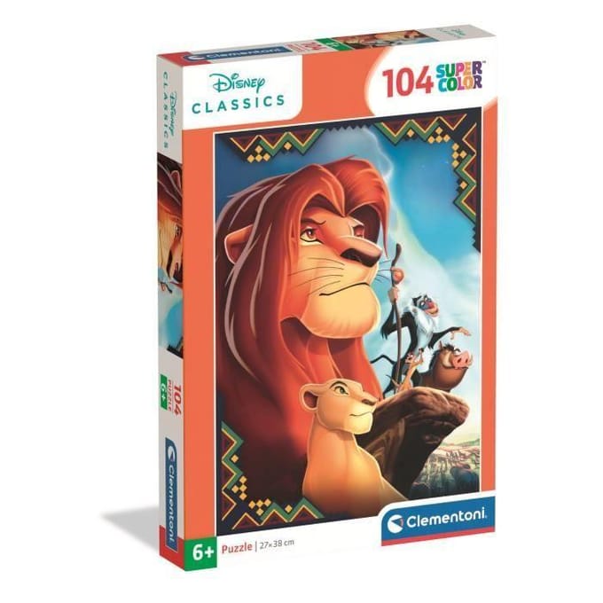 Clementoni - Puzzel - 104 Stukjes - Disney Lion King - Kinderpuzzel - Vanaf 6 jaar