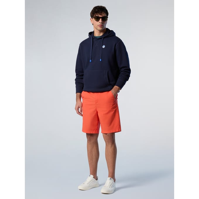 Sweater met capuchon en logo North Sails