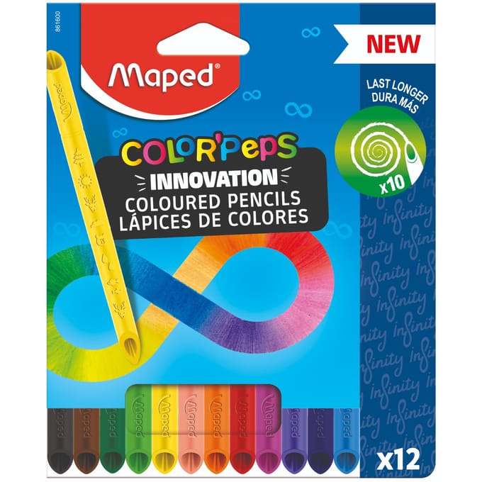 Kleurpotlood Maped Color'Peps Infinity doos à 12 kleuren