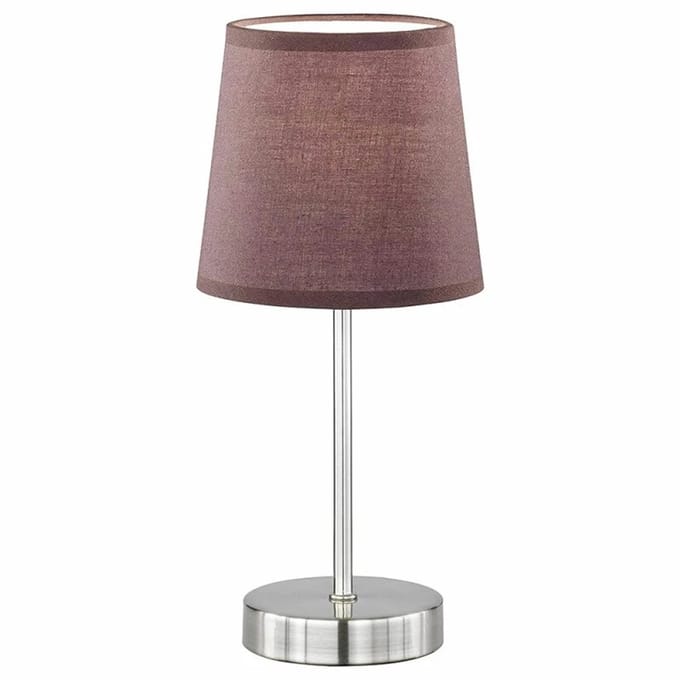 Wofi tafellamp Cesena Bruin max. 42W E14 met schakelaar