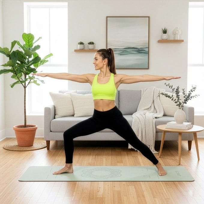 Actiget® Yogamat - Extra Dik - Inclusief Draagriem - 183 x 61 x 0,6 CM - Groen - TPE