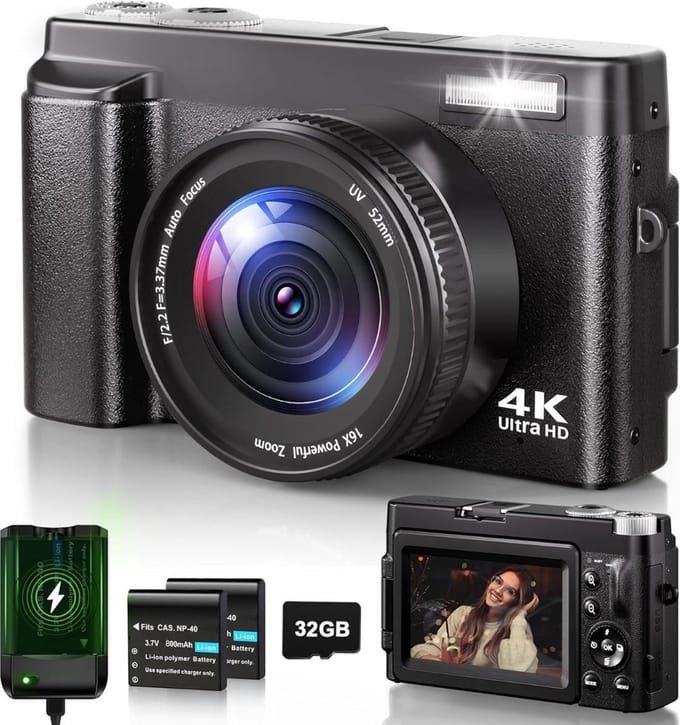 ApexArte® Vlog Camera voor Beginners
