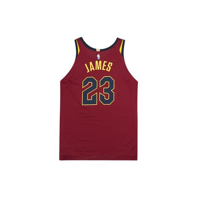 Nike NBA Limited Edition Cavaliers LeBron James Sport Mouwloos Polyester Ademend Basketbalshirt AU Speler Versie 863018-677 L black