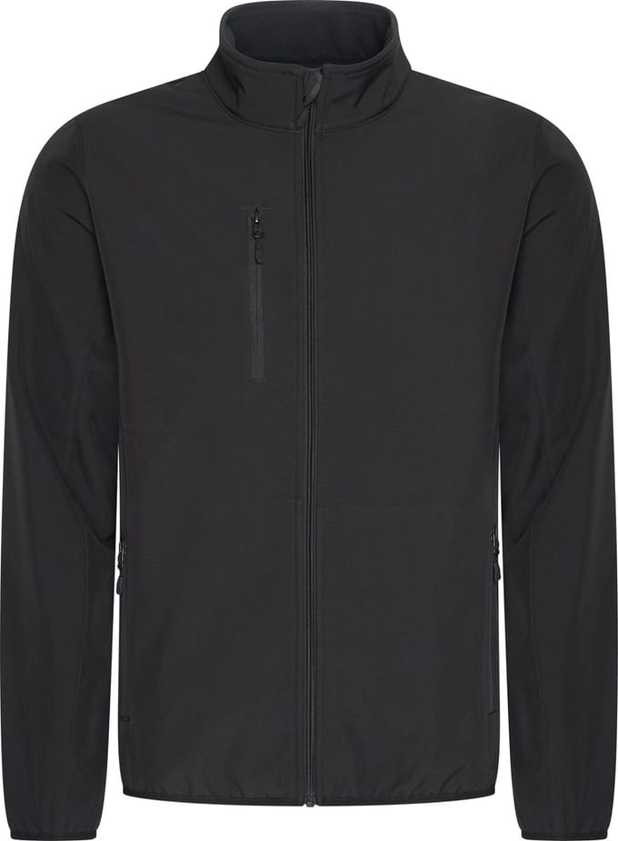 Mario Russo Softshell Jas Heren - Winterjas Heren - Jassen heren - Winddicht en waterafstotend - Zwart - M