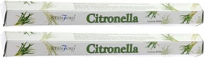Wierook citroen geur - 60x wierook stokjes - citronella