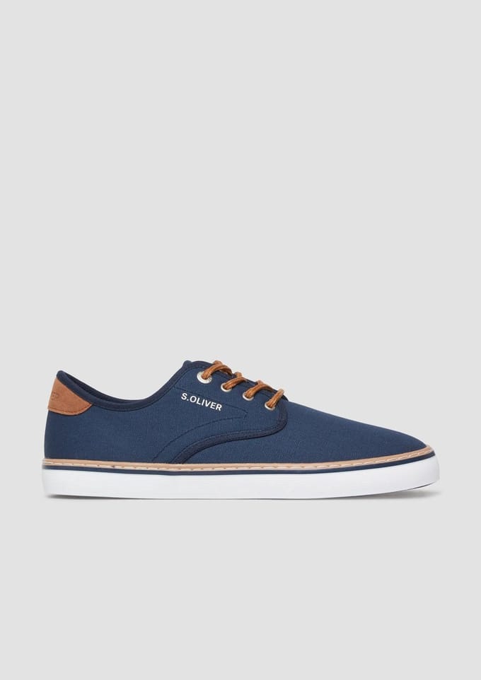 Sneakers van textiel met veters casual design s.Oliver