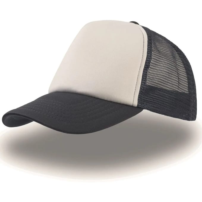 Atlantis Headwear Rapper Cap AT505 - White/Navy/Navy - One size