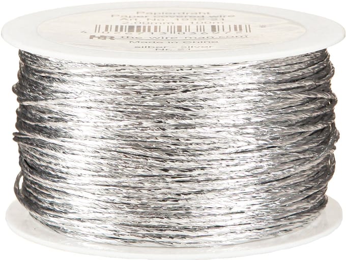 Draad gewikkeld in zilver Ø2mm 100m