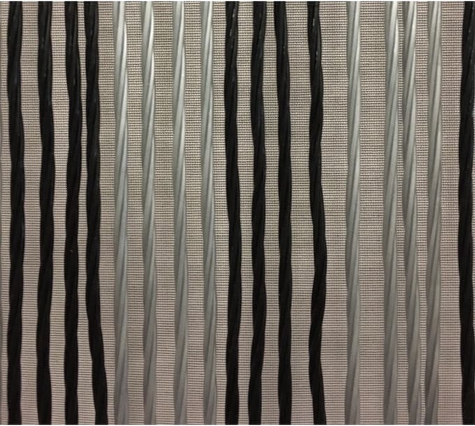 Wicotex Victoria - Vliegengordijn - 100x240 cm - Zwart/Zilver