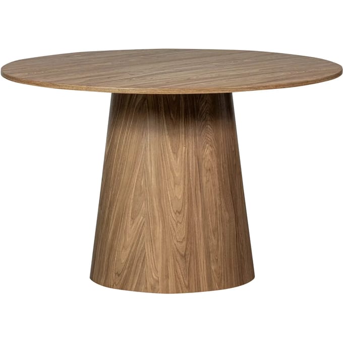 WOOOD Maan Eettafel - MDF - Walnoot - 75x120x120