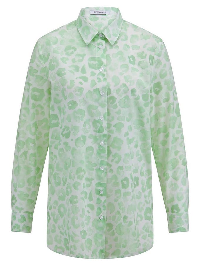 Lange blouse Van Peter Hahn wit