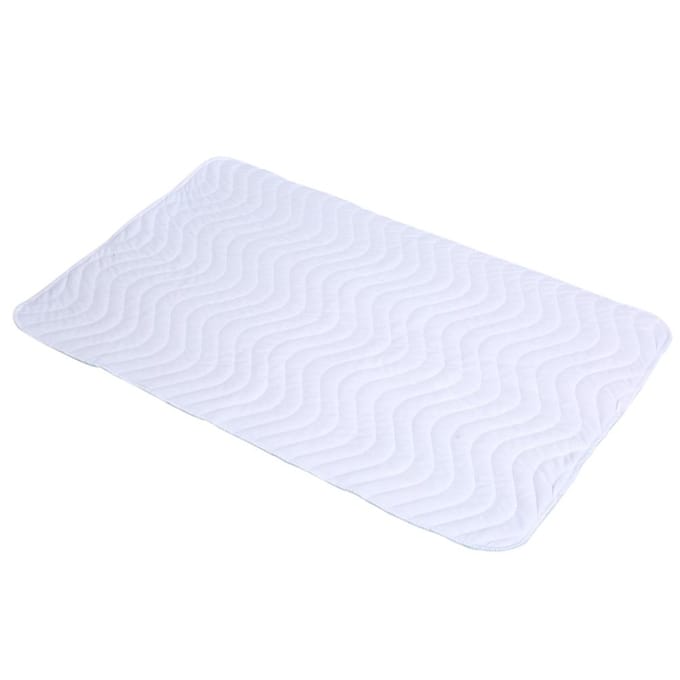 1 pièce Tapis d'incontinence lavable super absorbant Coussin d'allaitement respirant(L) white
