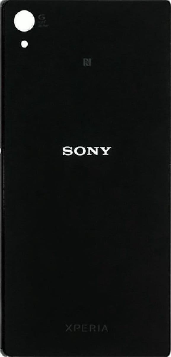 Achterkap Geschikt voor Sony Xperia Z4 – Glas – Zwart