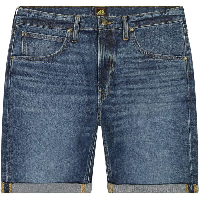 Lee 5 Pocket Regular Fit Korte Jeans Blauw 31 Man