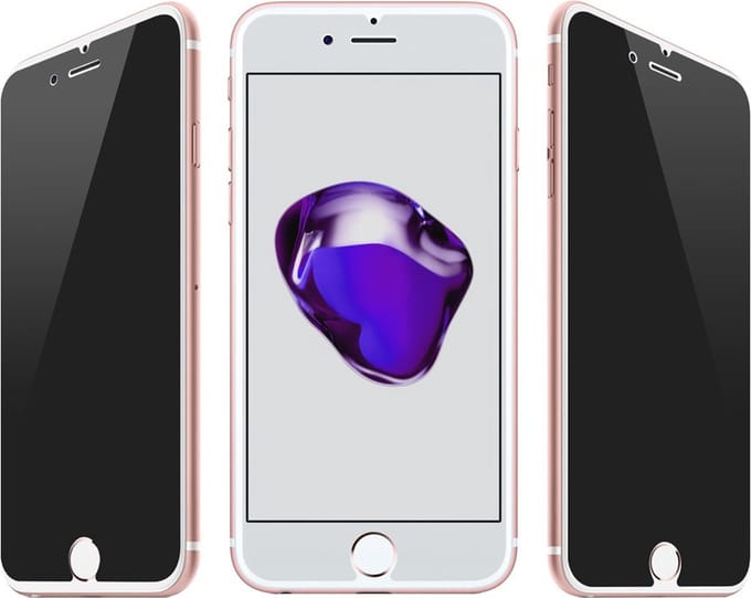 Coverup Screen Protector - Geschikt voor iPhone SE (2022/2020), iPhone 8 / 7 Screen Protector - Coverup Privacy Tempered Glass - Transparant