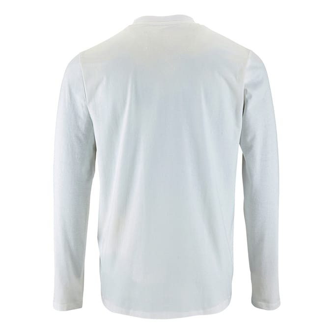 SOLS Heren Keizerlijk T-Shirt met lange mouwen (Wit)