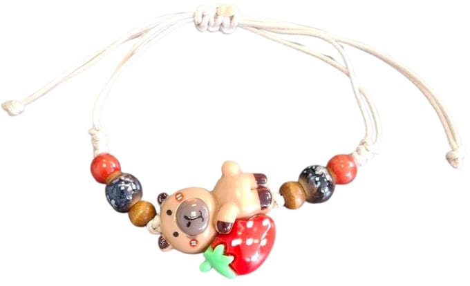 Capibara Armband – Voor Kinderen – Zacht & Schattig
