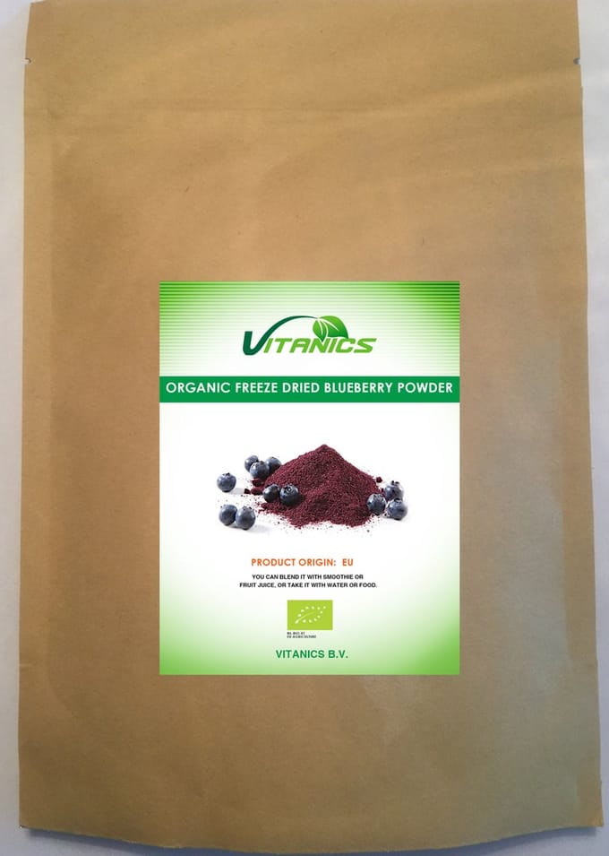 Biologisch Gevriesdroogd Bosbessen Poeder 150g
