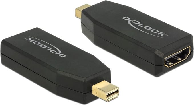 DeLOCK premium Mini DisplayPort naar HDMI adapter - DP 1.2 / HDMI 1.4 (4K 30Hz) / zwart