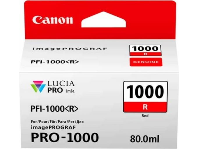 Canon PFI-1000R inktcartridge rood (origineel)