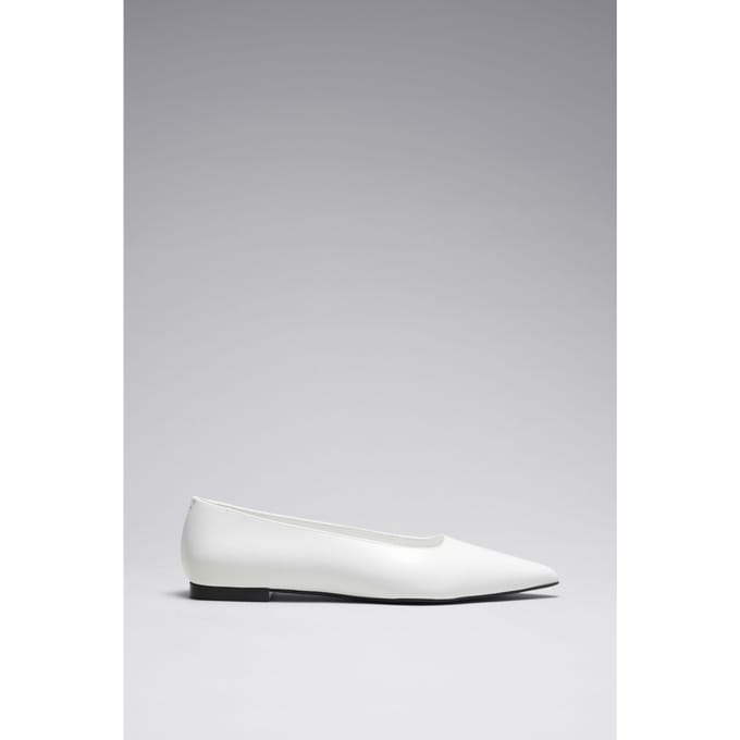 & Other Stories June Ballerina White Größe: 38 | Ballerinas Outlet | Damen | Weiß