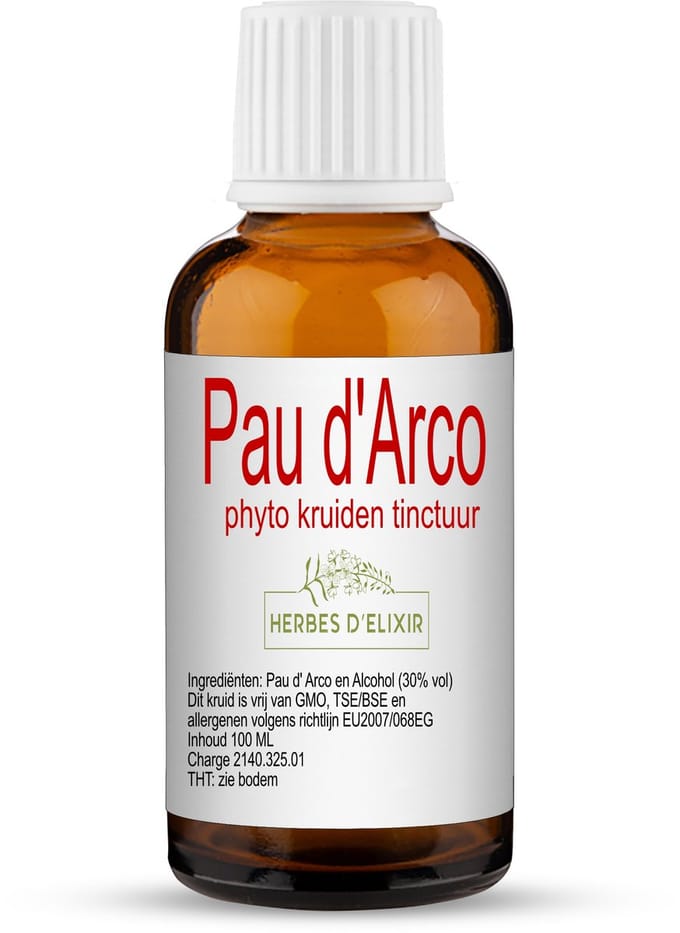 Herbes D'elixir - Pau d'Arco Tinctuur - 100 ml - Puur en Natuurlijk