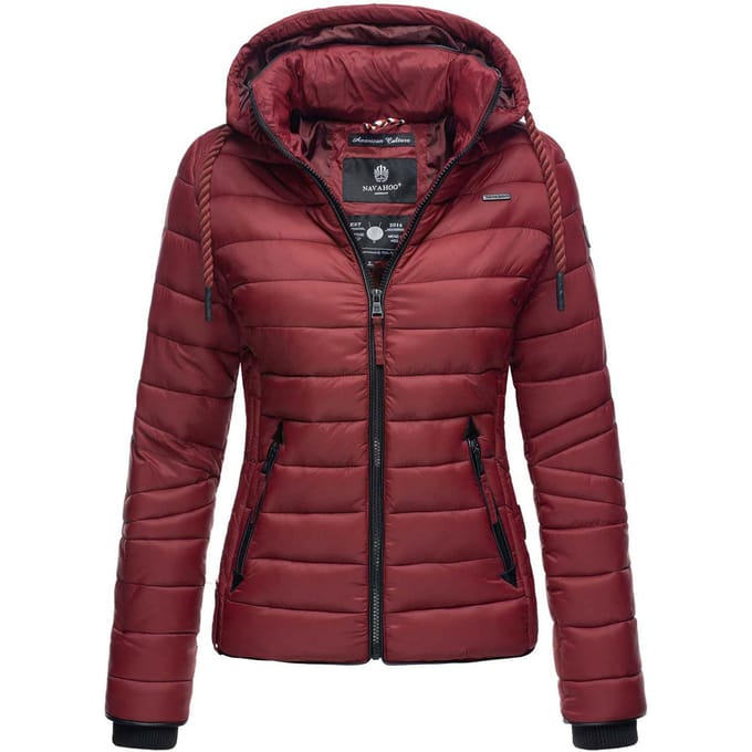 Navahoo Dames Gewatteerde Jas Lulana – Licht, Trendy & Afneembare Capuchon