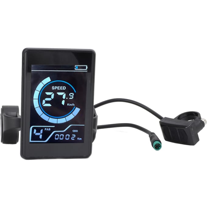 Fiets Display Meter met 2 NFC Kaarten 5 Pin Waterdicht Inductief LCD Bedieningspaneel voor Elektrisch black