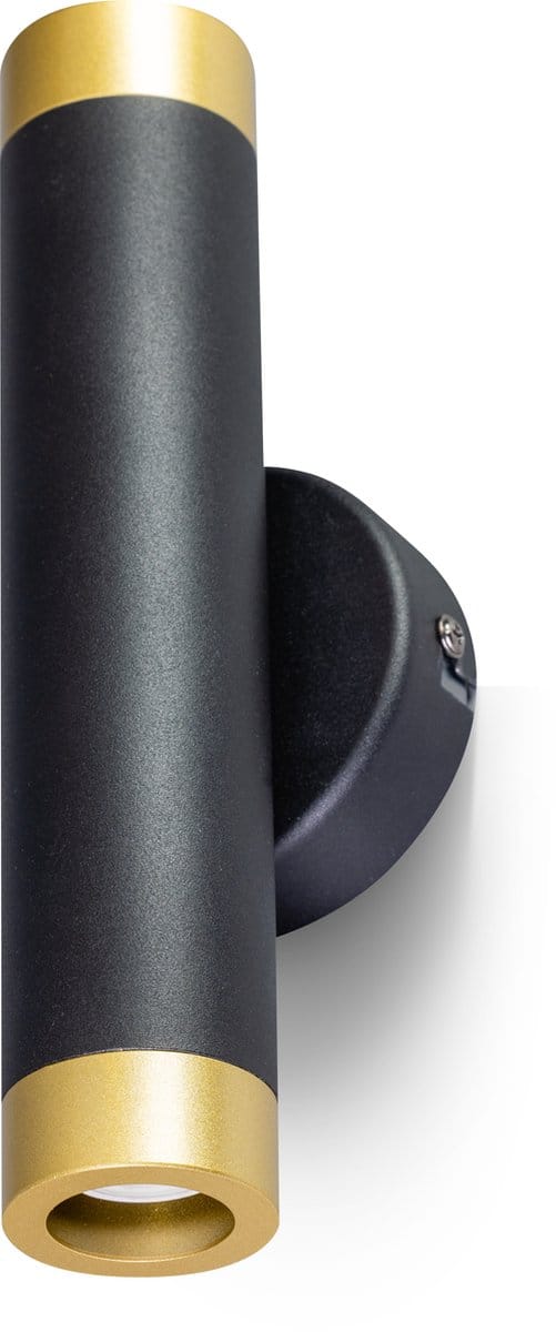 ETH Miller - Wandlamp - 2x lichtpunten - Zwart - Messing
