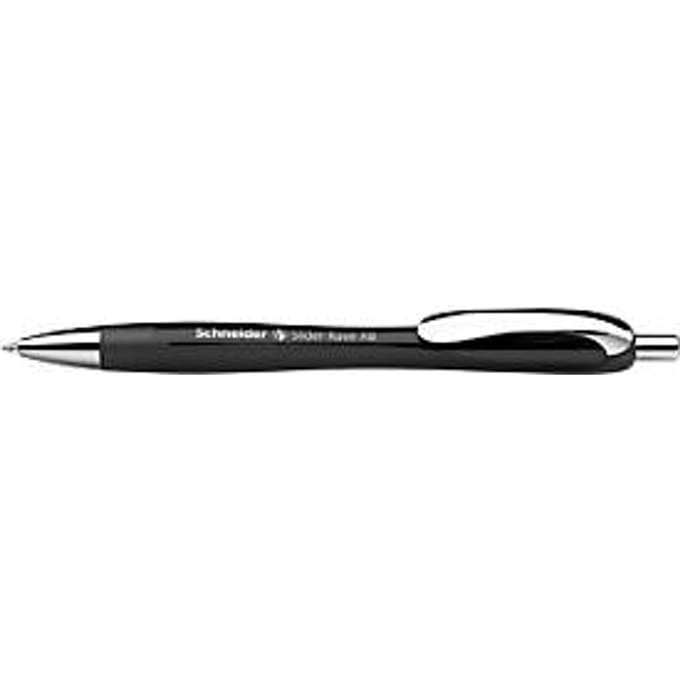 Schneider balpen Slider Rave, extra breed, blauwe inkt, zwart 5 stuks