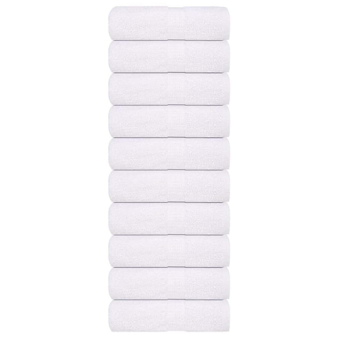 vidaXL - Gastendoekjes - FROGN - 10 - st - 30x50 - cm - 360 - g/m² - wit