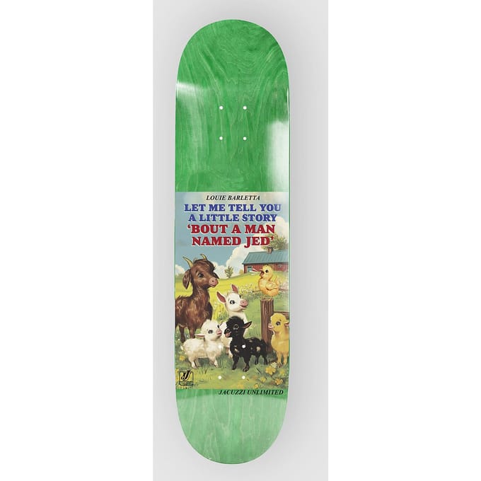 Jacuzzi Unlimited Louie Barletta Storybook 8.25" Skateboard Deck geel