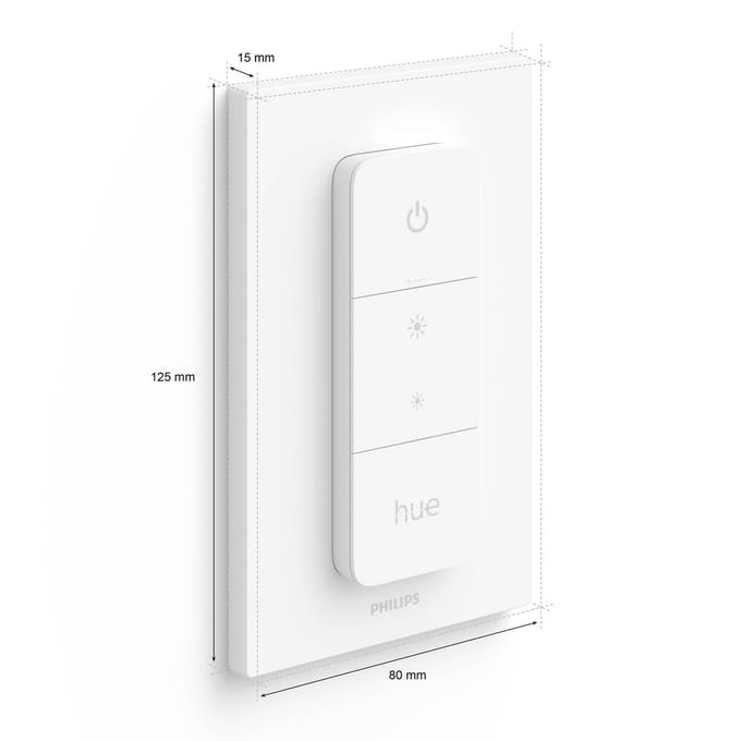 Accessoire pour lampe connectée Philips Hue Hue Dim Switch Télécommande nomade variateur de lumiere