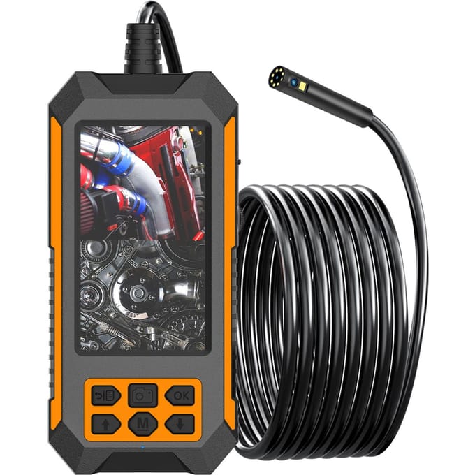 Industriële endoscoopcamera met dubbele camera 1920*1080P/2592*1944P 8 LED-licht IP68 waterdicht veelkleurig