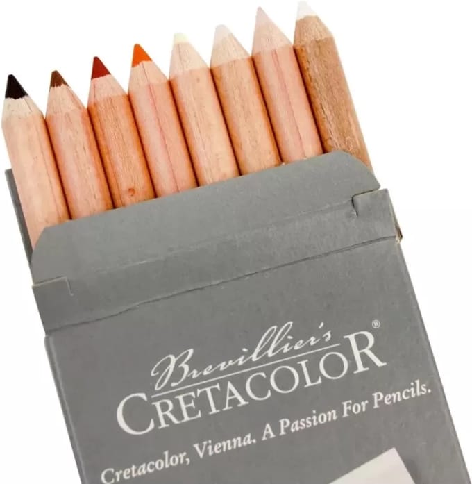 Cretacolor Pastelpotloden Set Portret 8 stuks
