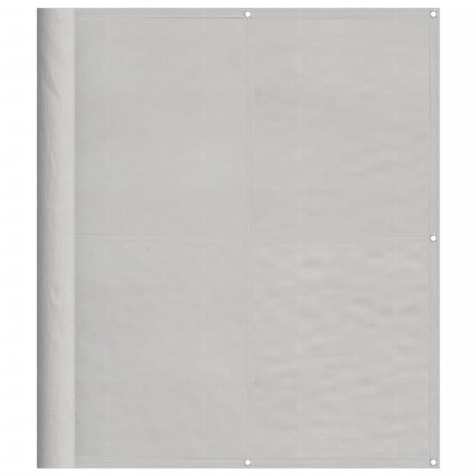 vidaXL - Balkonscherm - 120x600 - cm - 100% - oxford - polyester - lichtgrijs