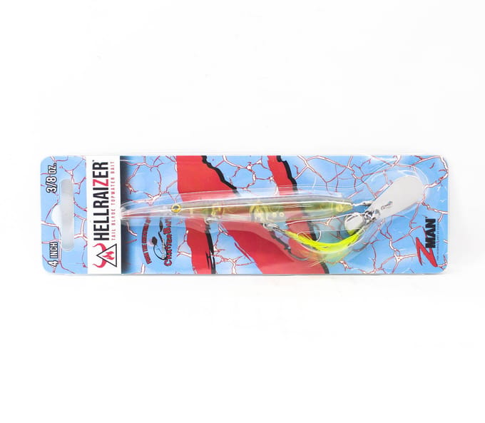Zman Hell Raizer Tail Blade 4 pouces leurre coulant Chartreuse Shad (5547)