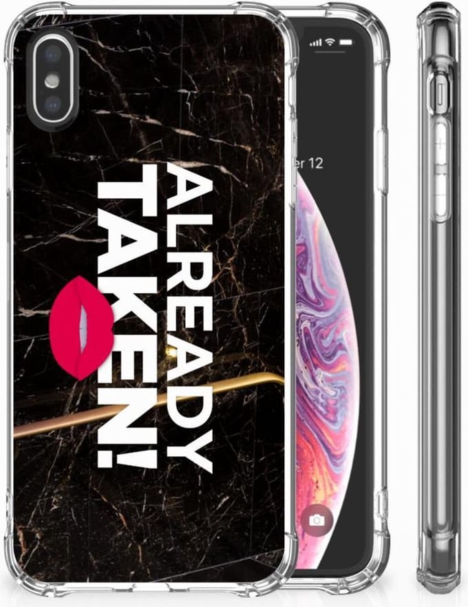 Apple iPhone X | Xs Telefoonhoesje met tekst Already Taken Black