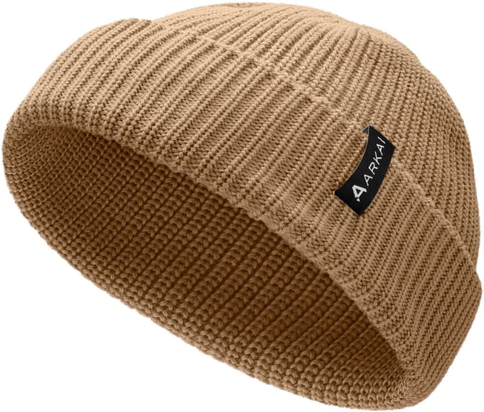 Nordic | Zandkleurige Beanie in Zeemansstijl van Polyester