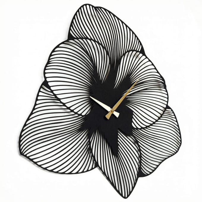 Wallity Aps039 - Wandklok - Zwart
