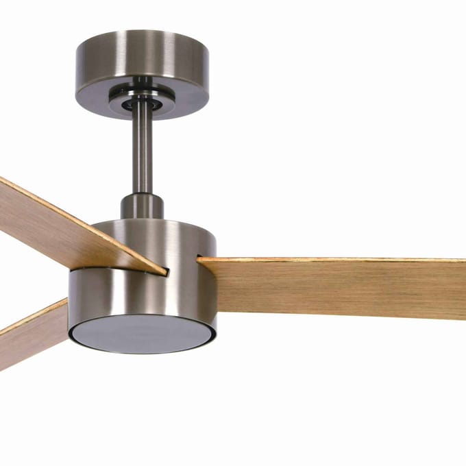 Beacon Lighting Beacon plafondventilator met verlichting Climate IV nikkel/teak, stil