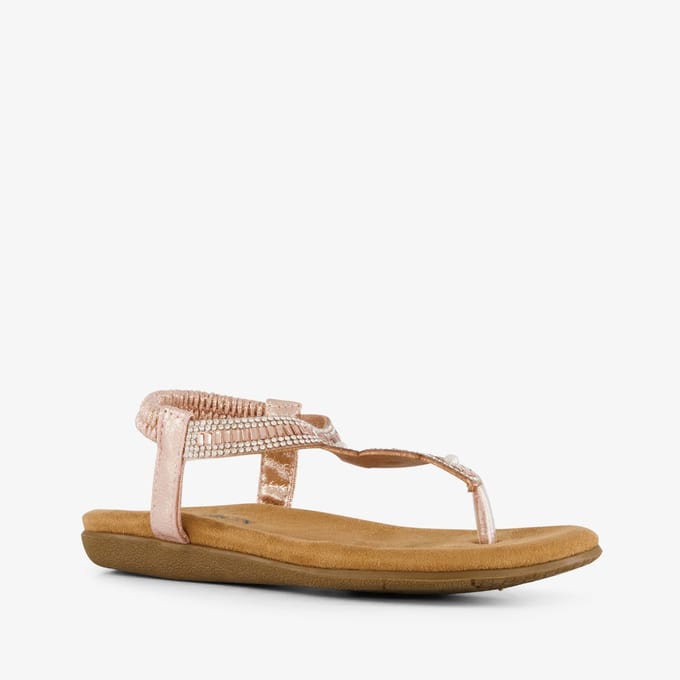 Blue Box meisjes sandalen met strass steentjes - Roze - Maat 32