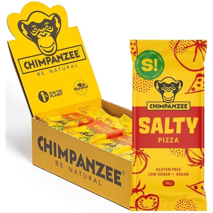 Pizza voedingsrepen Chimpanzee