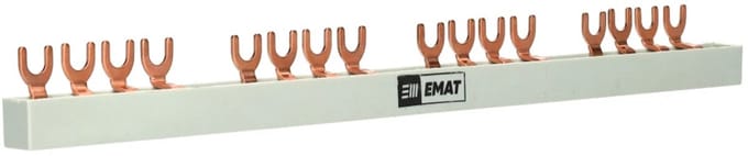 EMAT kamrail 3-fase vork 63A 4-voudig (85220039)