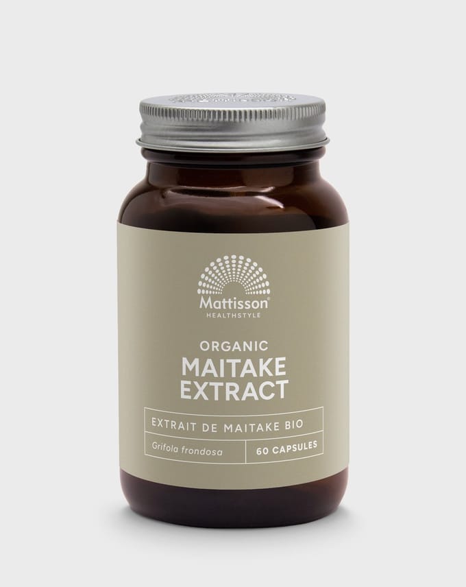 Mattisson - Biologische Maitake 400mg - Maitake Eikhaas Paddenstoelen Supplement - 60 Capsules